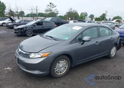 2012 Honda Civic Hf из США, поврежденный, VIN 2HGFB2F64CH522031